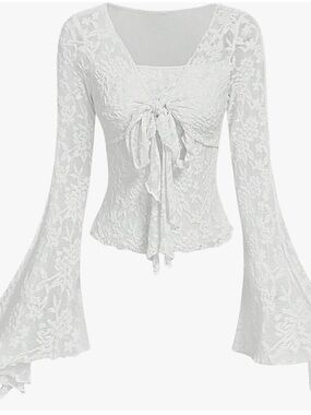 Verdusa Women's Y2K Cute Bell Sleeve Top with bell sleeves